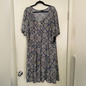 Sami & Jo paisley blue dress